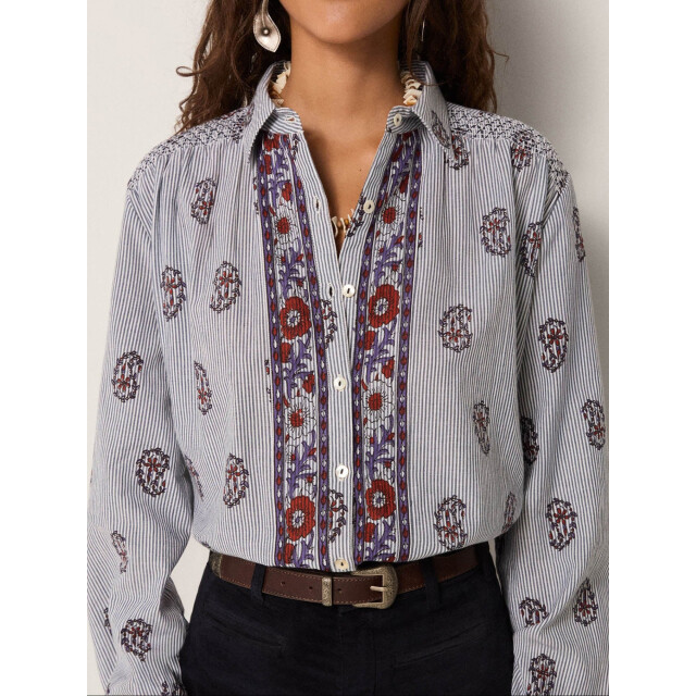Maison Hotel Sophie blouse striped meadow Sophie blouse large
