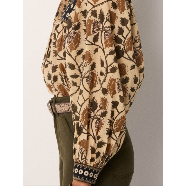 Maison Hotel Amelia blouse khaki forest Amelia blouse large