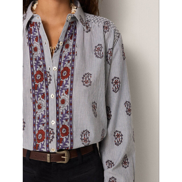 Maison Hotel Sophie blouse striped meadow Sophie blouse large