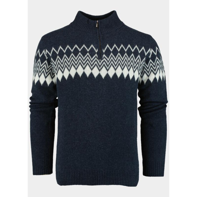 Marco Manzini Half zip avery pull halfzip mmz25305av90/290 navy 196259 large