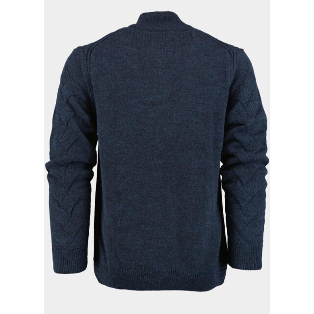 Innocente Half zip met stoere ingebreide kabel 1151/103 indigo 191382 large