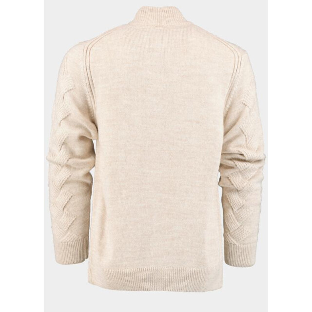 Innocente Half zip met stoere ingebreide kabel 1151/4 ecru 191381 large