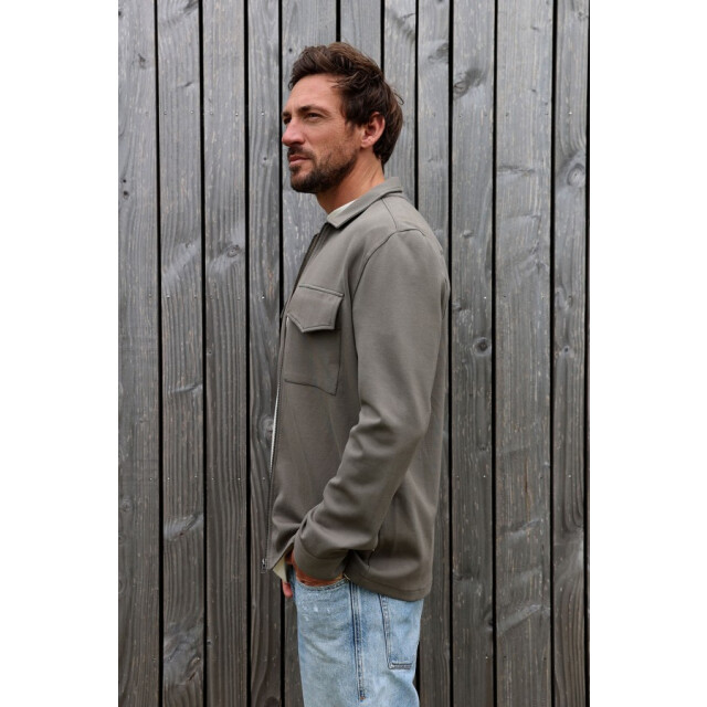 Kultivate 2501030211 luxury zip 766 bungee cord - overshirt van tricot - kultiv 766 Bungee Cord/2501030211 Luxury Zip large