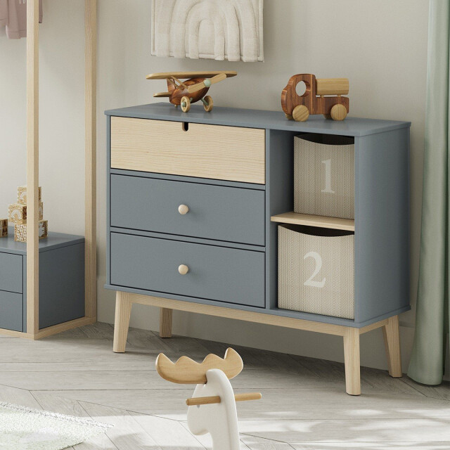 CaliCosy Ladekast 3 laden en 2 vakken l90 cm estefania 2937373 large