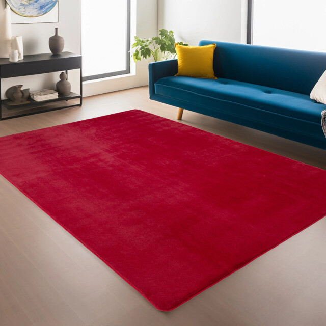 Muratap Joy effen soft rond vloerkleed – 100% polyester – anti-slip - 120 cm rond 3333919 large