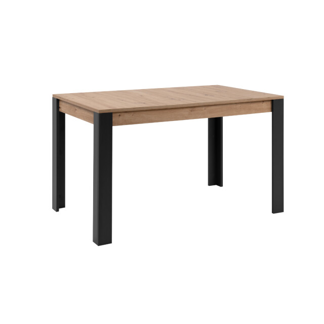 CaliCosy Uitschuifbare eettafel van 100 tot 150 cm, decor artisan eik en zwart tolosa 3197151 large