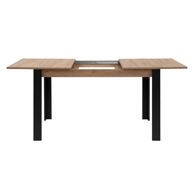 CaliCosy Uitschuifbare eettafel van 100 tot 150 cm, decor artisan eik en zwart tolosa 3197151 large