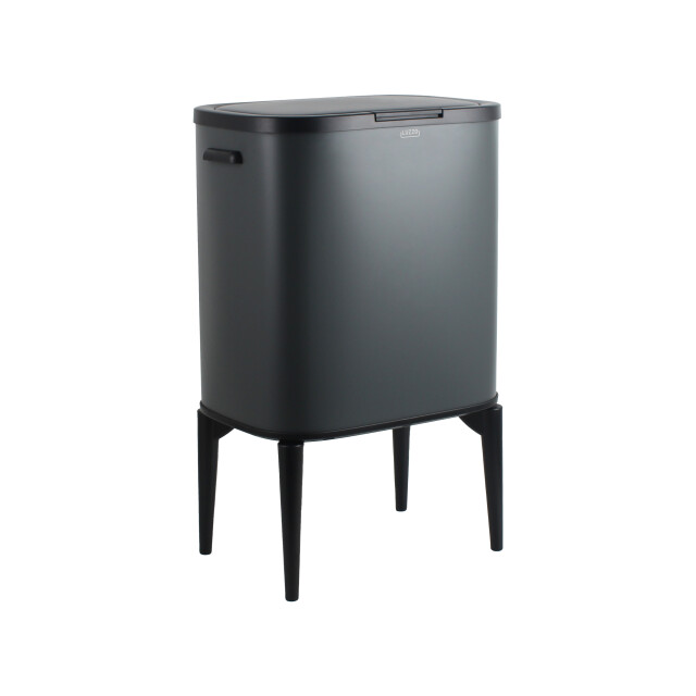 Luzzo ® new york push prullenbak afvalscheiding 2 vakken - 3047825 large