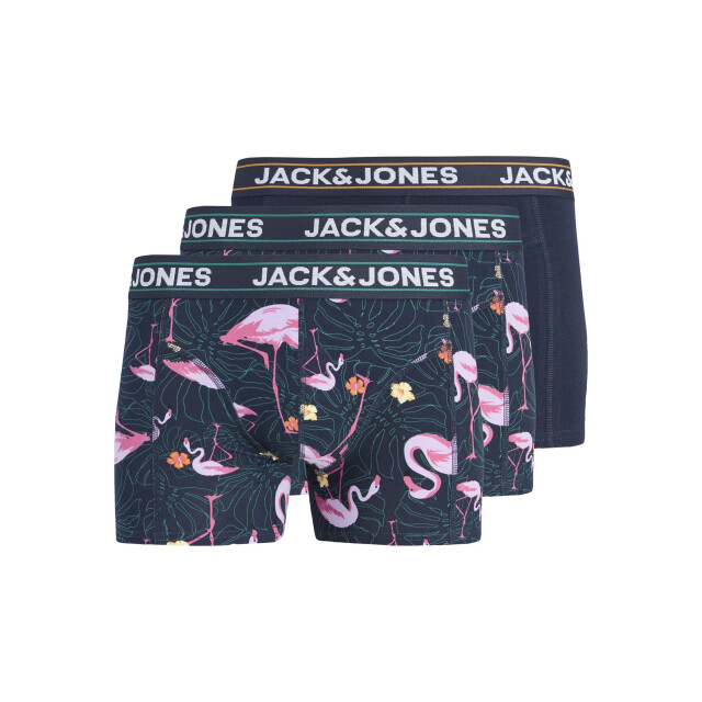 Jack & Jones Heren boxershorts trunks jacandy 3-pack flamingo print 12295173 large