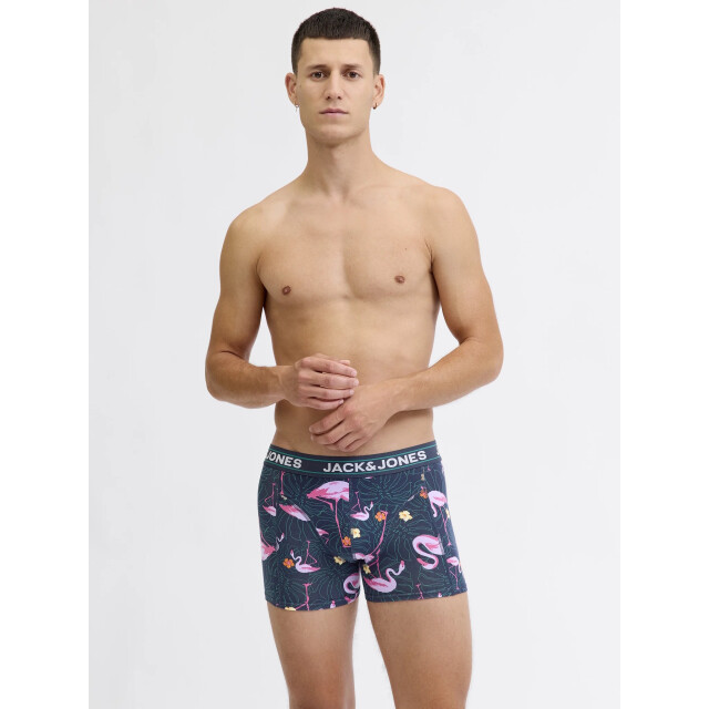 Jack & Jones Heren boxershorts trunks jacandy 3-pack flamingo print 12295173 large