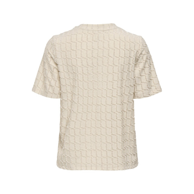 Only Onlines life 24 o-neck glitter top jrs beige 4339.05.0038 large
