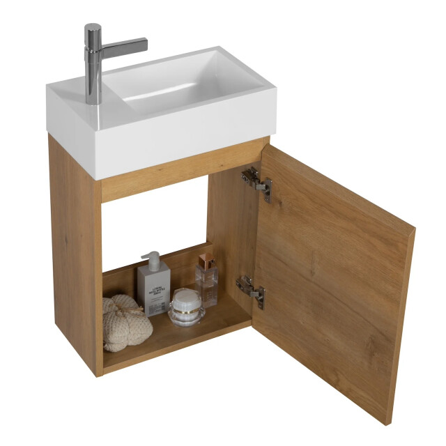 Badplaats Toiletmeubel angela 40 x 22 cm - fonteinmeubel met wastafel 3181351 large