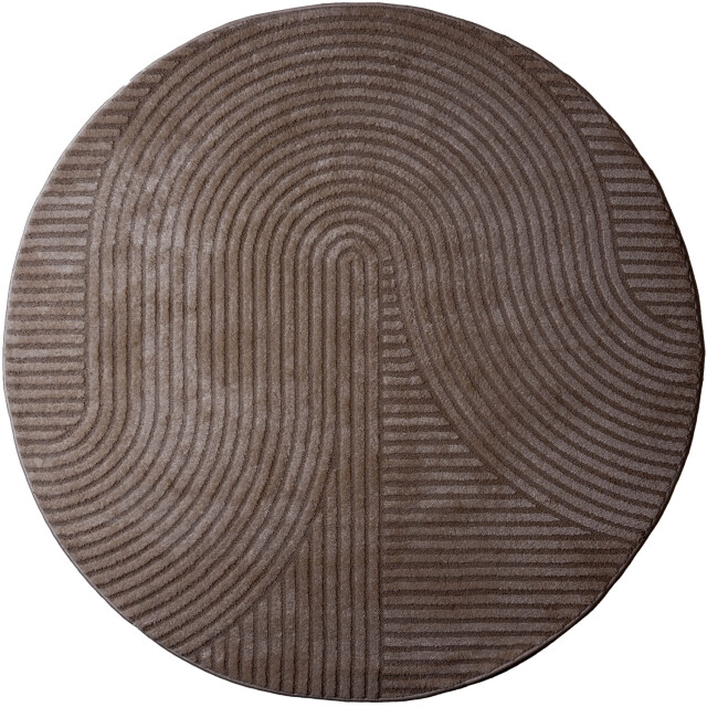 Veer Carpets Vloerkleed ella brown rond ø280 cm 3336999 large