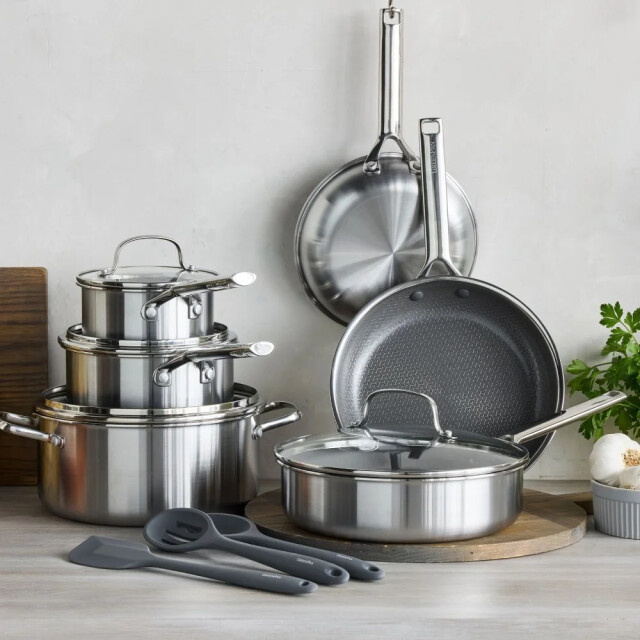 Greenpan Apex wok 28cm triply rvs CC010199-001 large