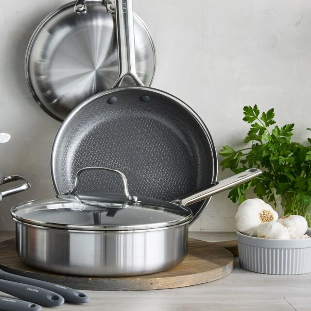 Greenpan Apex koekenpan 28cm triply rvs CC010196-001 large