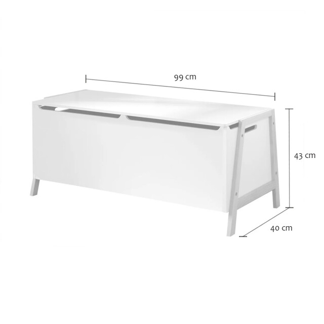 CaliCosy Opbergkist met 2 vakken voor kinderen l99 cm 3243643 large