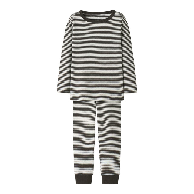 Name It Meisjes pyjama set nmnnightset stripe zwart/wit 13248539-Delicioso large