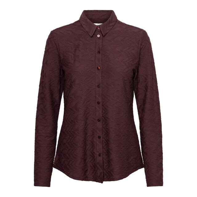 &Co Woman Lotte jaquard top - LOTTE JAQUARD AUBERGINE large &Co Woman Lotte jaquard top - LOTTE JAQUARD AUBERGINE large