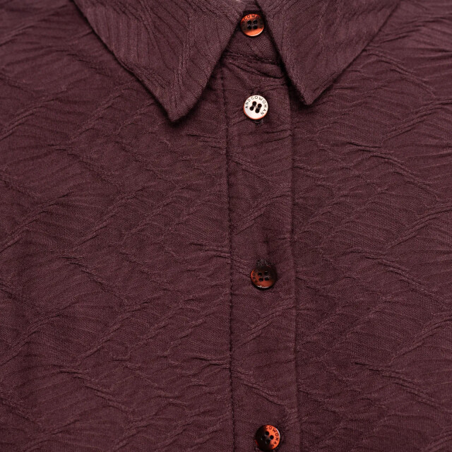 &Co Woman Lotte jaquard top - LOTTE JAQUARD AUBERGINE large &Co Woman Lotte jaquard top - LOTTE JAQUARD AUBERGINE large