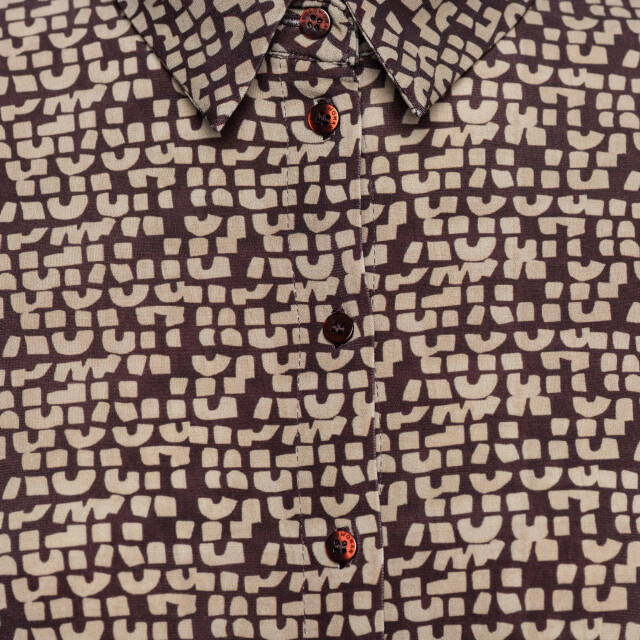 &Co Woman Lotte blouse stamp- LOTTE STAMP-AUBERGINE large &Co Woman Lotte blouse stamp- LOTTE STAMP-AUBERGINE large