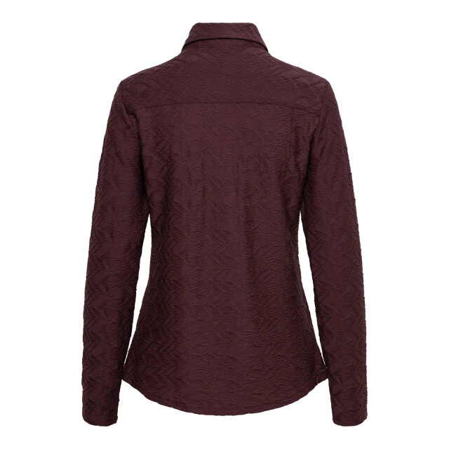 &Co Woman Lotte jaquard top - LOTTE JAQUARD AUBERGINE large &Co Woman Lotte jaquard top - LOTTE JAQUARD AUBERGINE large