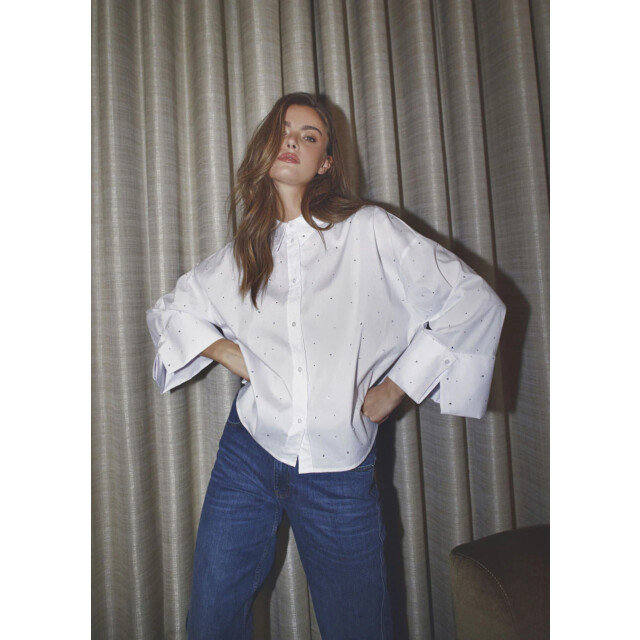 Co'Couture Lenicc wide cuff stone blouse 9741662617928 large Co'Couture Lenicc wide cuff stone blouse 9741662617928 large