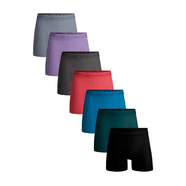 Muchachomalo Heren 7-pack boxershorts SOLID1010-789 large Muchachomalo Heren 7-pack boxershorts SOLID1010-789 large