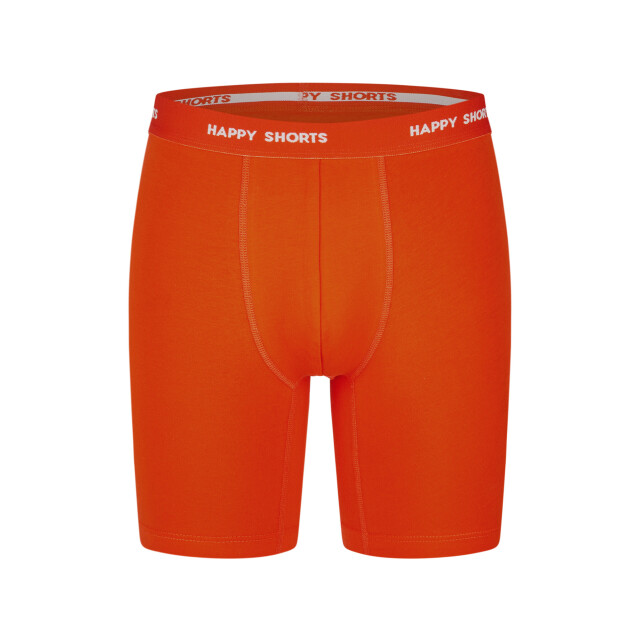 Happy Shorts Heren boxershorts met lange pijpen boxer briefs neon groen/oranje HS-J-1311-LONG large