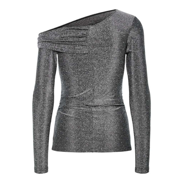 Y.A.S Yasstarla ls off shoulder top black/dark silver 26039094-190939001 large