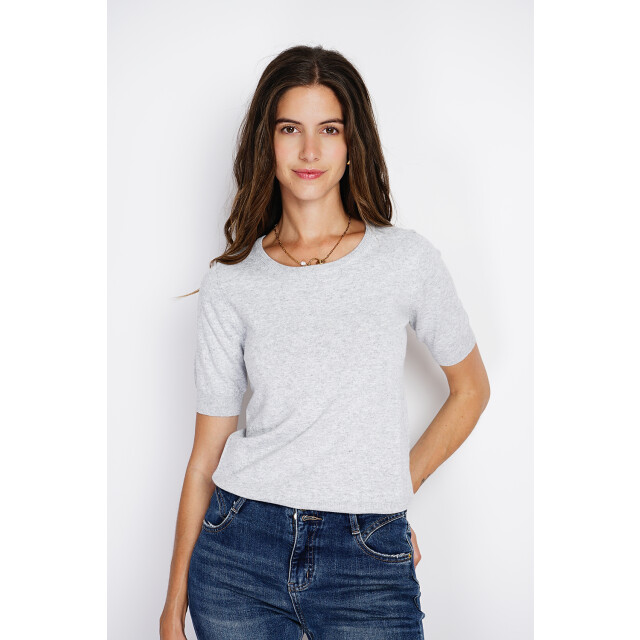 William de Faye Set with crew neck and long sleeve givre WF2633AB_Light gray large