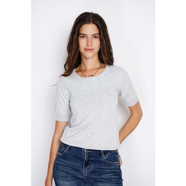 William de Faye Set with crew neck and long sleeve givre WF2633AB_Light gray large