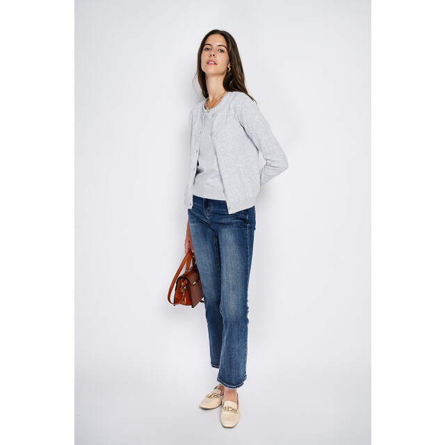 William de Faye Set with crew neck and long sleeve givre WF2633AB_Light gray large