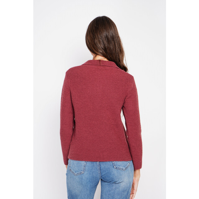 William de Faye Zipped sweater bordeaux WF2730_Wine red large