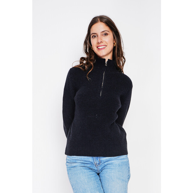 William de Faye Zipped sweater noir WF2730_Black large