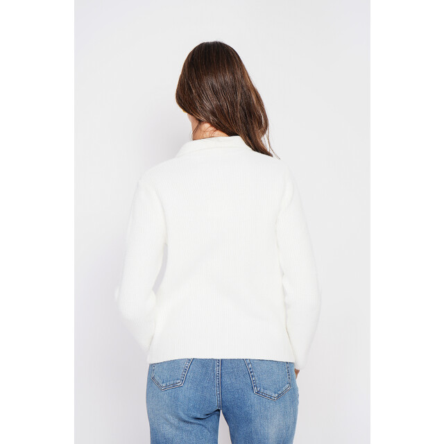 William de Faye Zipped sweater naturel WF2730_Off-white large