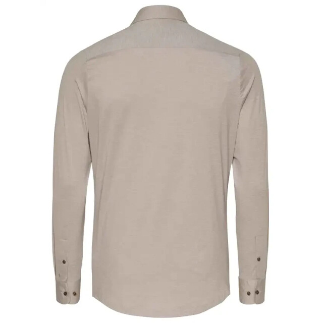 Pure 4030-21750 210 effen beige heren overhemd lange mouw 210 Effen Beige/4030-21750 large