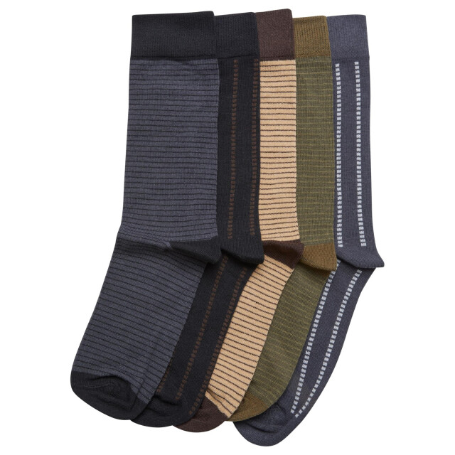 Urban Classics Uniseks sokken met stippen en strepen voor volwassenen (5-pack) UTTN546_blackdarkshadowsummeroliveunionbeige large Urban Classics Uniseks sokken met stippen en strepen voor volwassenen (5-pack) UTTN546_blackdarkshadowsummeroliveunionbeige large