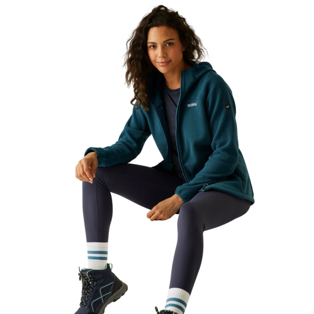 Regatta Dames elinn fleecejas met capuchon UTRG12150_black large