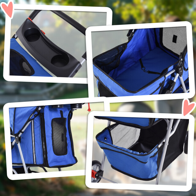 4goodz Luxe hondenkar hondenbuggy met verstelbare stuurhoogte - 3345770 large 4goodz Luxe hondenkar hondenbuggy met verstelbare stuurhoogte - 3345770 large