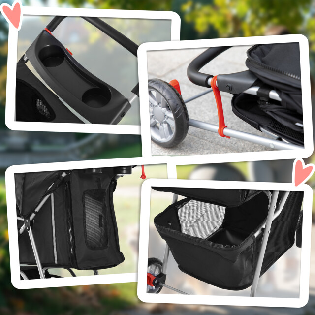 4goodz Luxe hondenkar hondenbuggy met verstelbare stuurhoogte - 3345771 large 4goodz Luxe hondenkar hondenbuggy met verstelbare stuurhoogte - 3345771 large