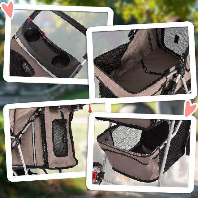 4goodz Luxe hondenkar hondenbuggy met verstelbare stuurhoogte - 3345769 large 4goodz Luxe hondenkar hondenbuggy met verstelbare stuurhoogte - 3345769 large