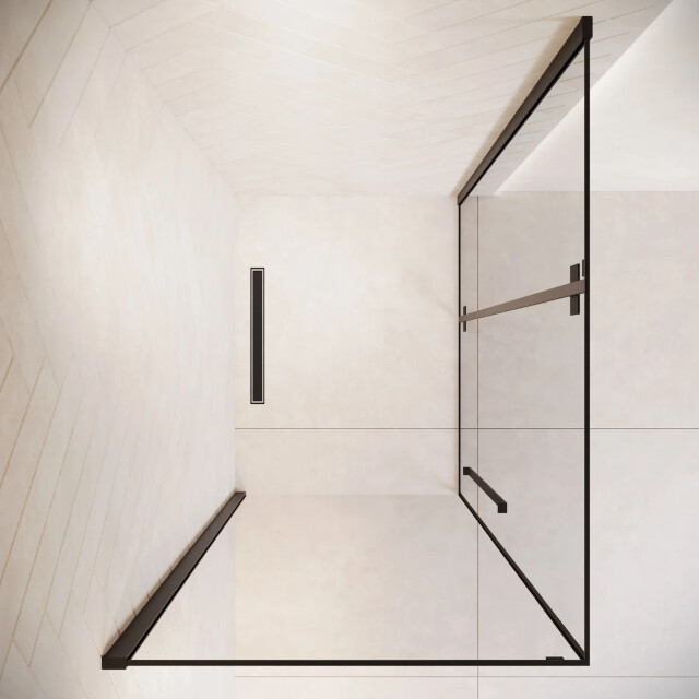 Badplaats Douchecabine vancouver 90 x 120 x 190 cm zwart met veiligheids - 3213319 large