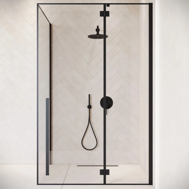 Badplaats Douchecabine vancouver 90 x 120 x 190 cm zwart met veiligheids - 3213319 large