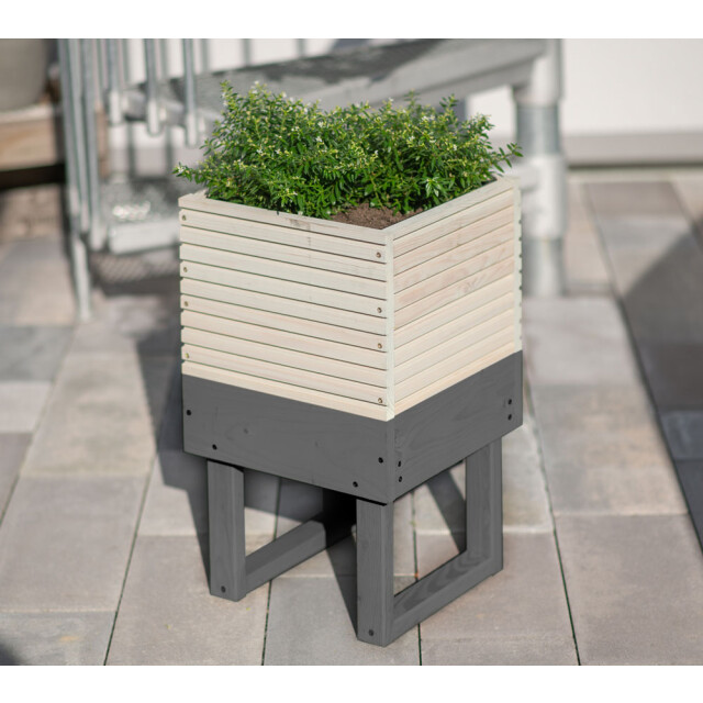 Westmann Kathleen houten plantenbak 33x33x54 cm - 3169343 large