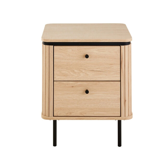 CaliCosy Nachtkastje met 2 lades en zijkanten met groef h55 cm malaga 3205799 large