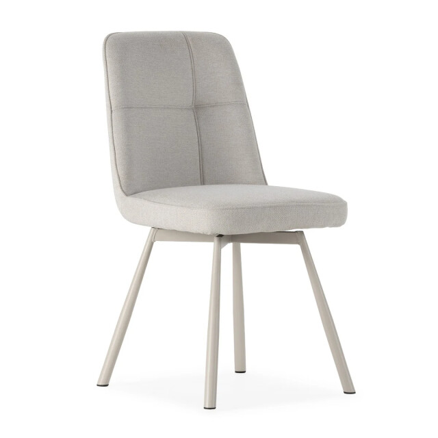 CaliCosy Game of 4 swivel fabric chairs h85.5 cm iona 3344977 large CaliCosy Game of 4 swivel fabric chairs h85.5 cm iona 3344977 large