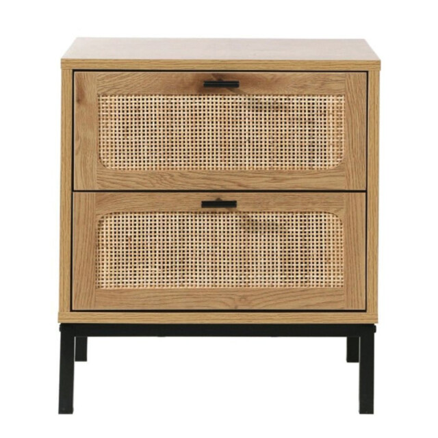 CaliCosy Nachtkastje met 2 laden en rieten kap l45 x p35 x h51cmh51cm jaya 2929852 large