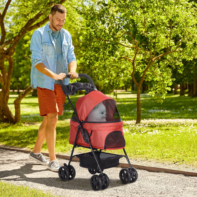 4goodz Hondenbuggy met zonnedak en opbergnet tot 4 kg - 3345777 large 4goodz Hondenbuggy met zonnedak en opbergnet tot 4 kg - 3345777 large