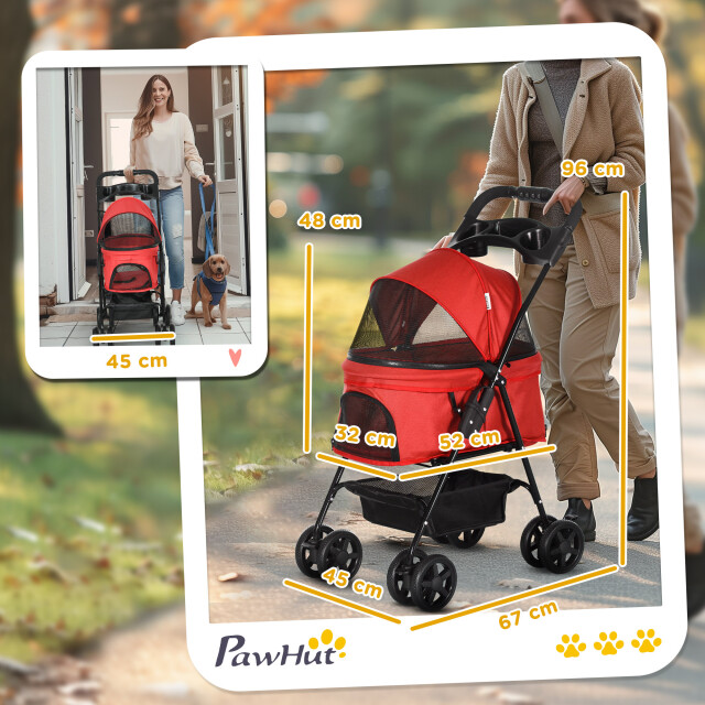 4goodz Hondenbuggy met zonnedak en opbergnet tot 4 kg - 3345777 large 4goodz Hondenbuggy met zonnedak en opbergnet tot 4 kg - 3345777 large