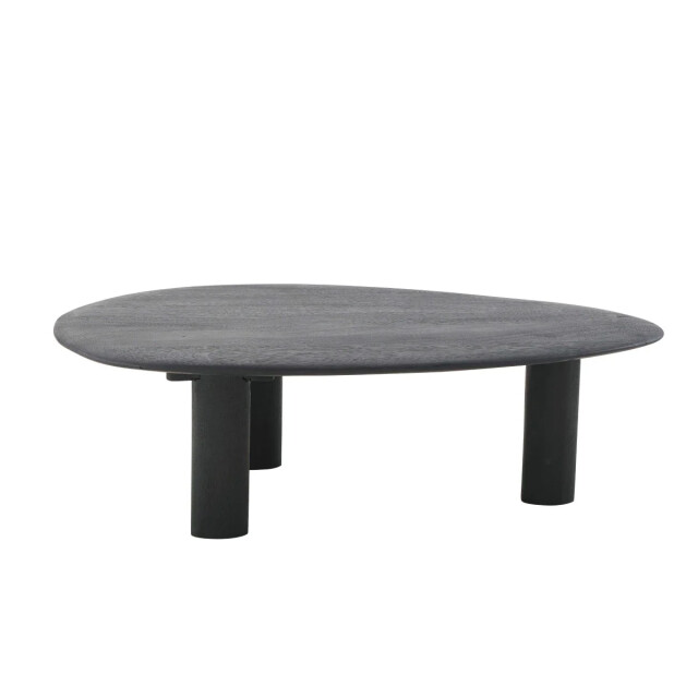 Signature Table basse en suar massif noire l130 cm galet 3042281 large